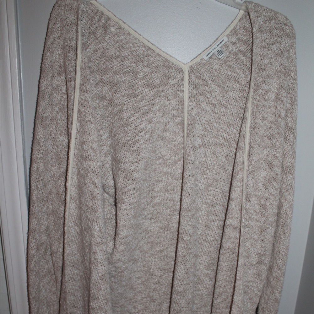 Tan American Eagle Cardigan